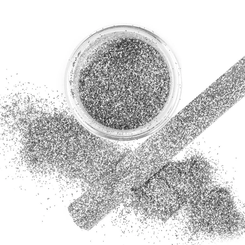 Nail Design glitters in 5 g pot - gold, champagne, silver or rose