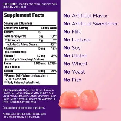 Nature'S Bounty Hair, Skin, And Nails Vitamin Gummies With Biotin (230 Ct.)