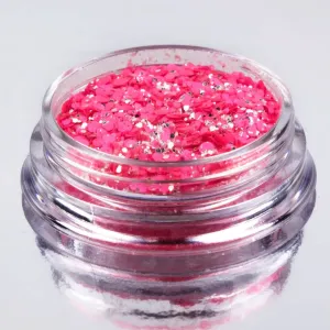 NEON nail design sugar, CORAL