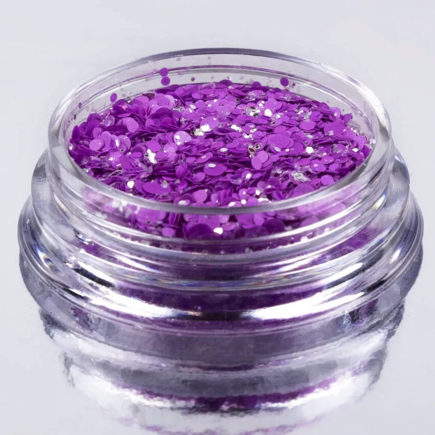 NEON nail design sugar, GRAPE