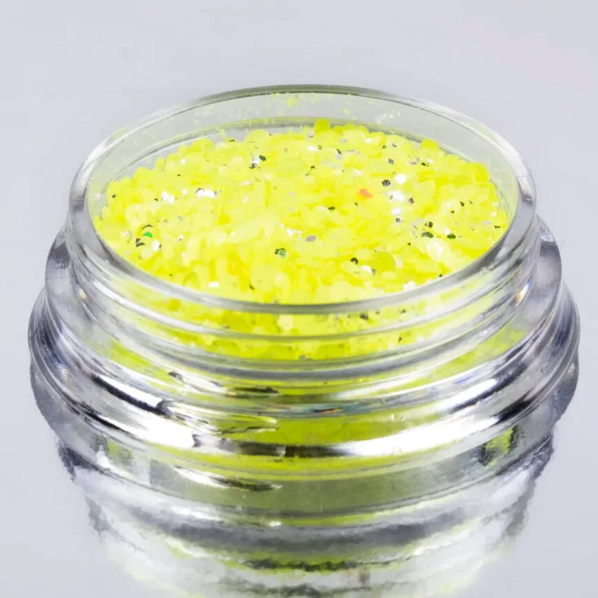 NEON nail design sugar, LEMON