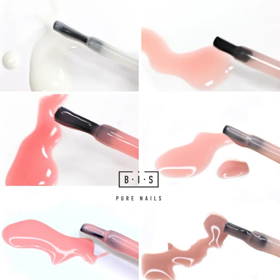 NEW tones! BIS Pure Nails RUBBER BASE, 15 ml