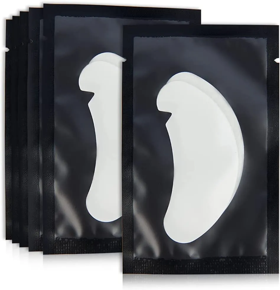 NEW! V type ergonomic eye patches for eyelash extensions, BLACK