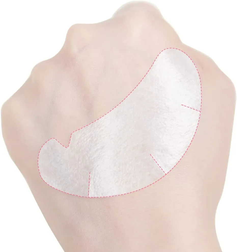 NEW! V type ergonomic eye patches for eyelash extensions, GOLD