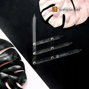 Noble Lashes folded ruler caliper for eyebrow mapping