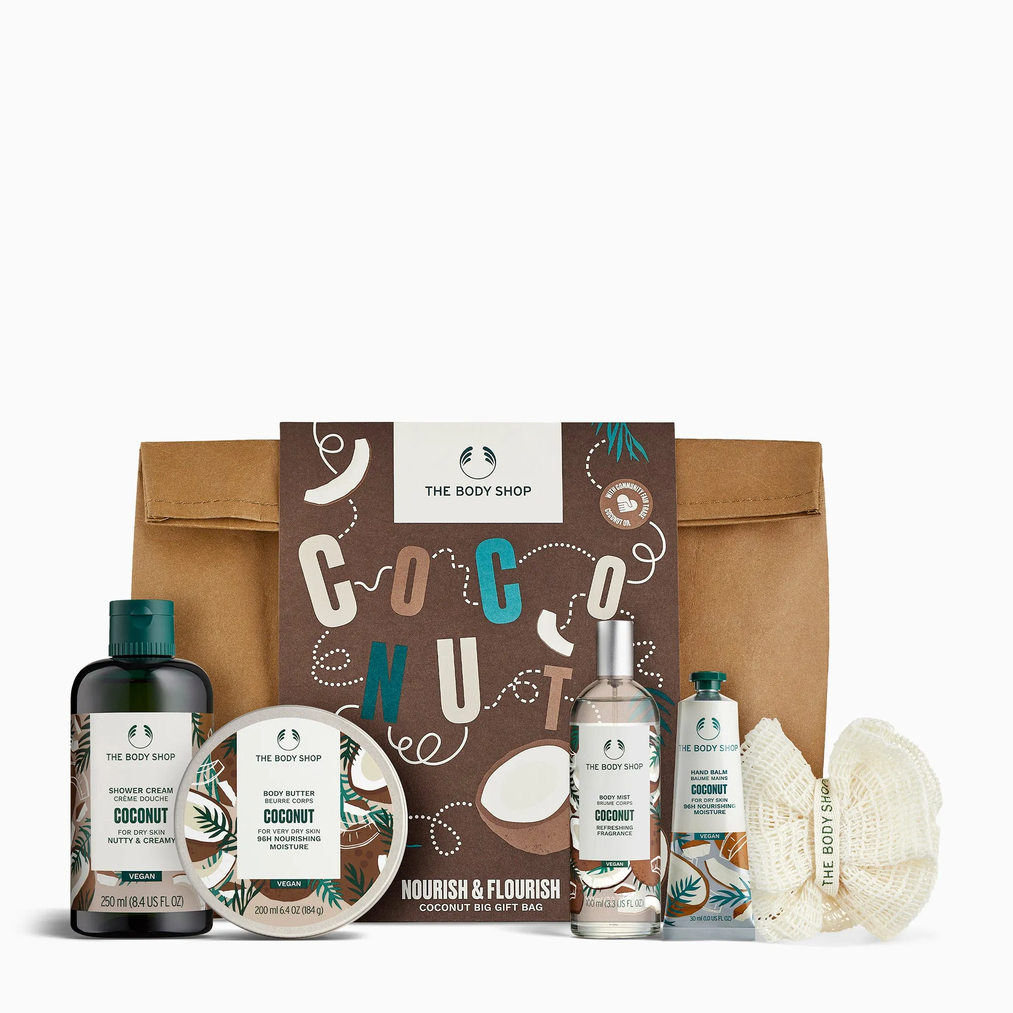 Nourish & Flourish Coconut Big Gift Bag The Body Shop