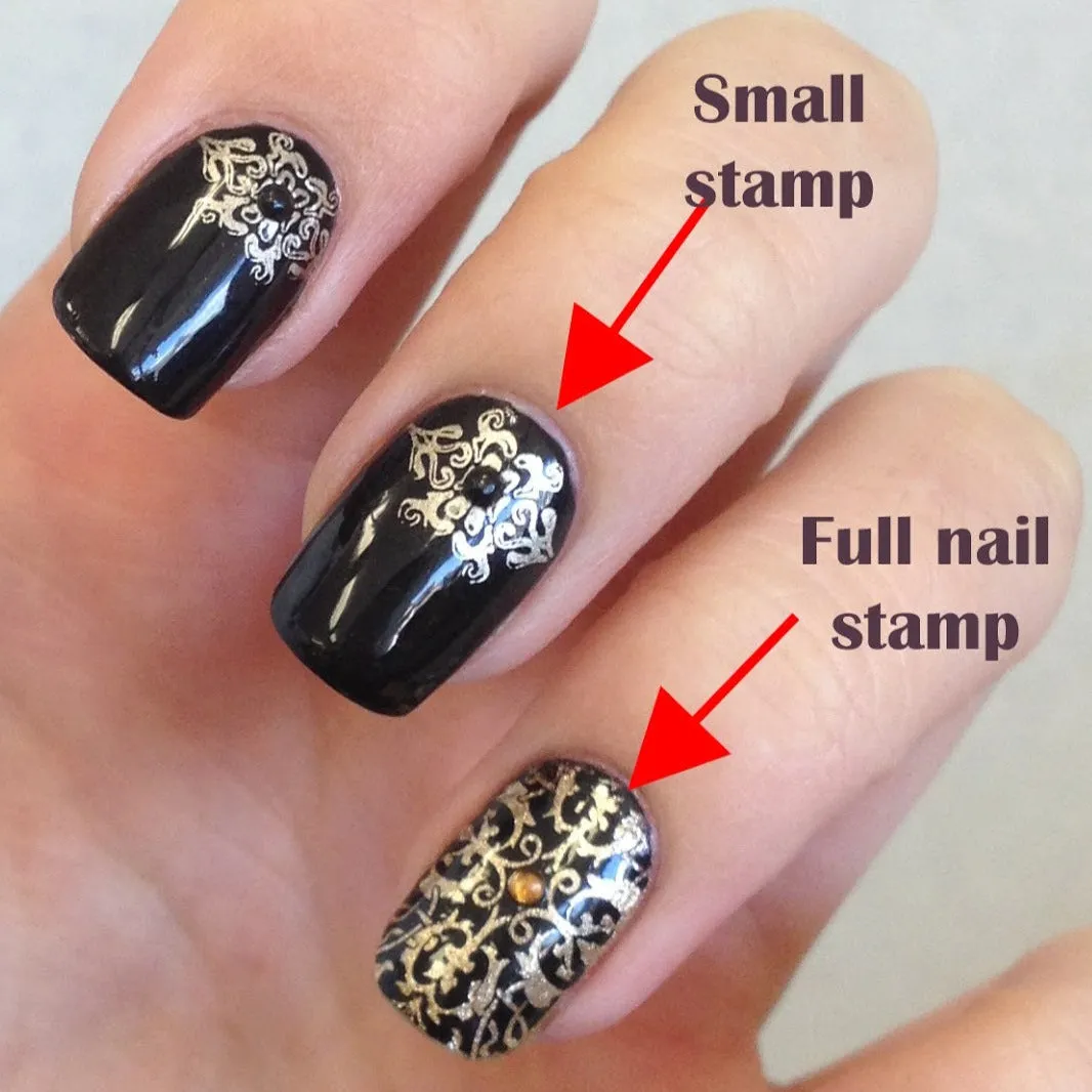 NTN polish for Konad nail stamping art BLACK, 10ml