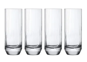 NUDE Glass Big Top Set of 4 Highball Glasses 11.5oz Lead-Free Crystal (Set of 4)