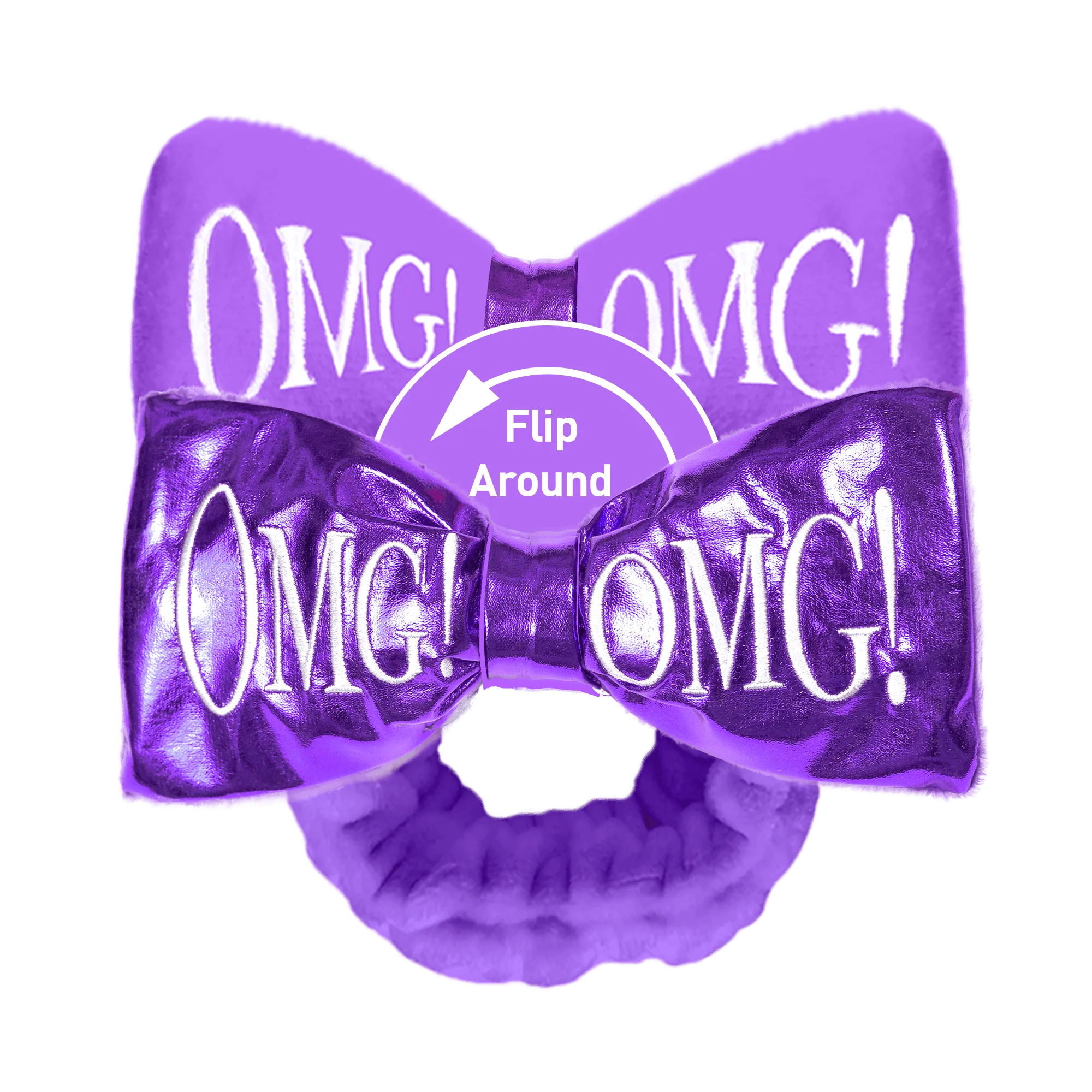 Omg! Reversible Mega Hairband (Purple)