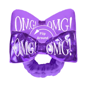 Omg! Reversible Mega Hairband (Purple)