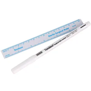One sided Surgical Skin Marker   Ruler by TONDAUS, white