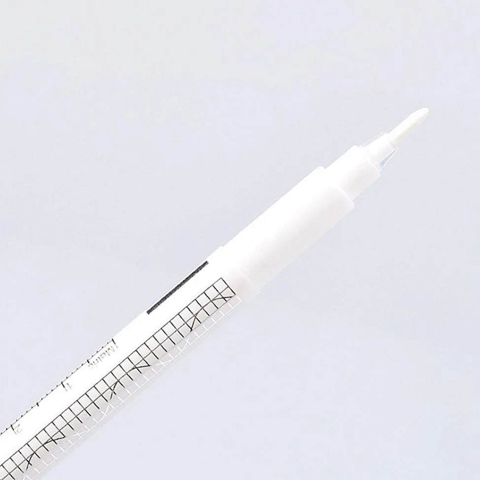 One sided Surgical Skin Marker   Ruler by TONDAUS, white