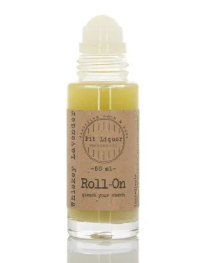 Pit Liquor Whiskey Lavender Deodorant - 50ml Roller Men's Roll-On Deodorant Travel Size 50ml