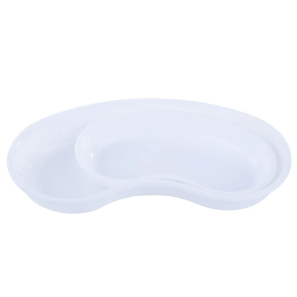 Plastic kidney jar for soaking tools WHITE, 2 sizes