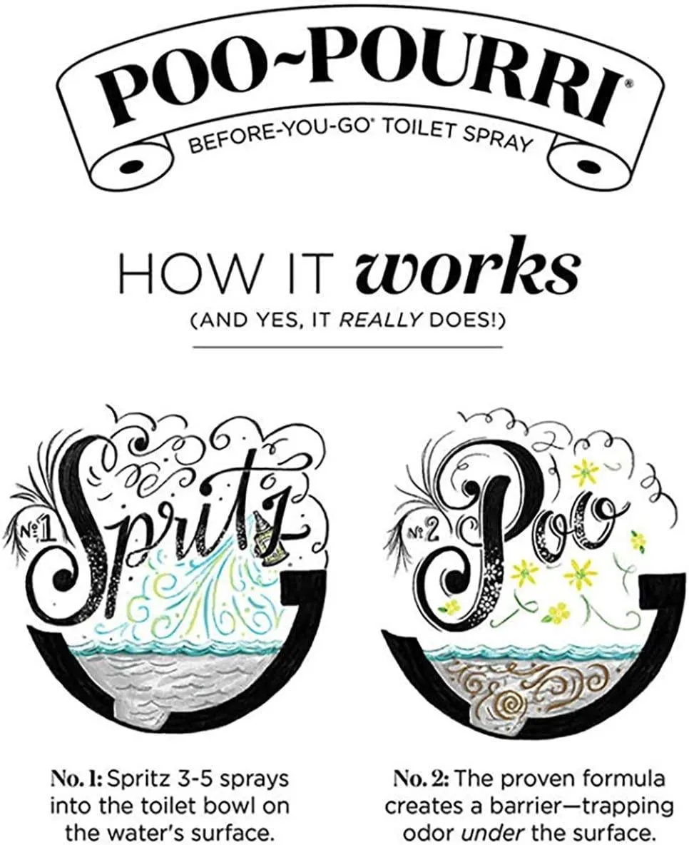 Poo-Pourri Before-You- Go Toilet Spray, Lavender Vanilla