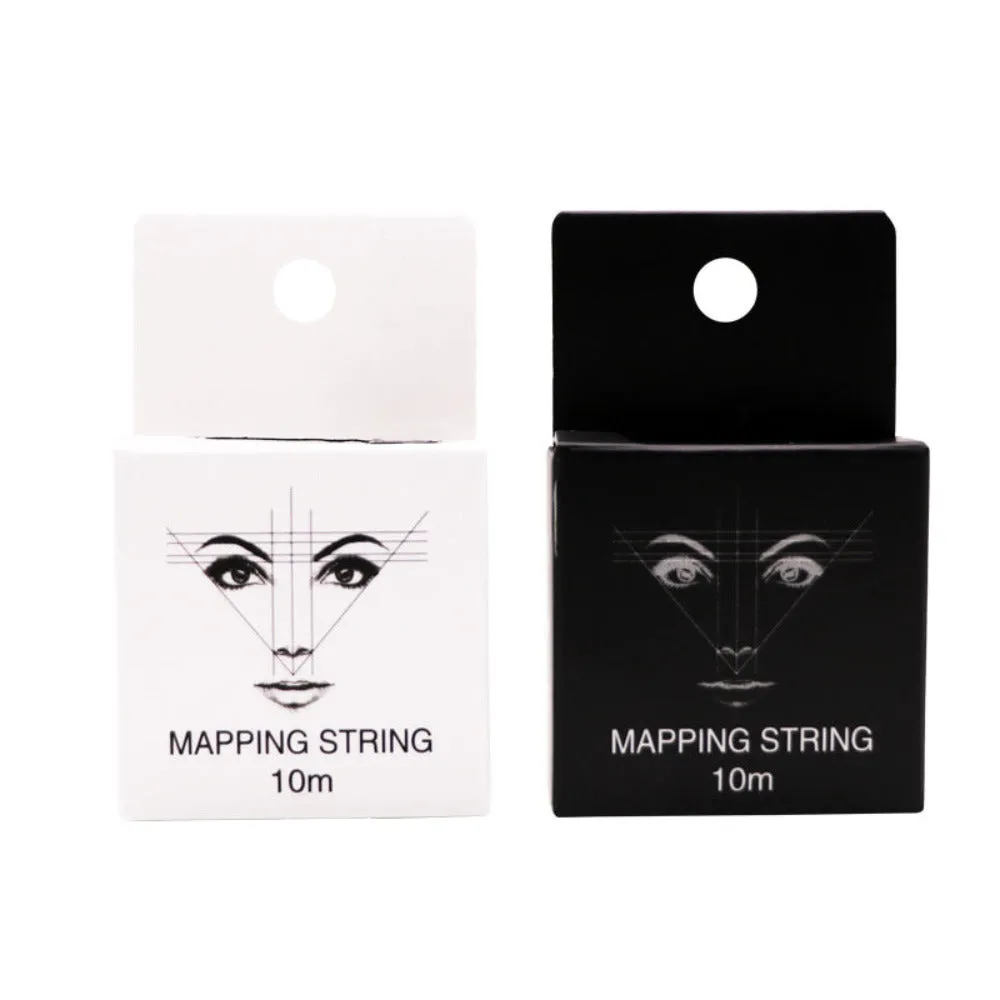 Pre-Inked Mapping String eyebrow design thread, WHITE