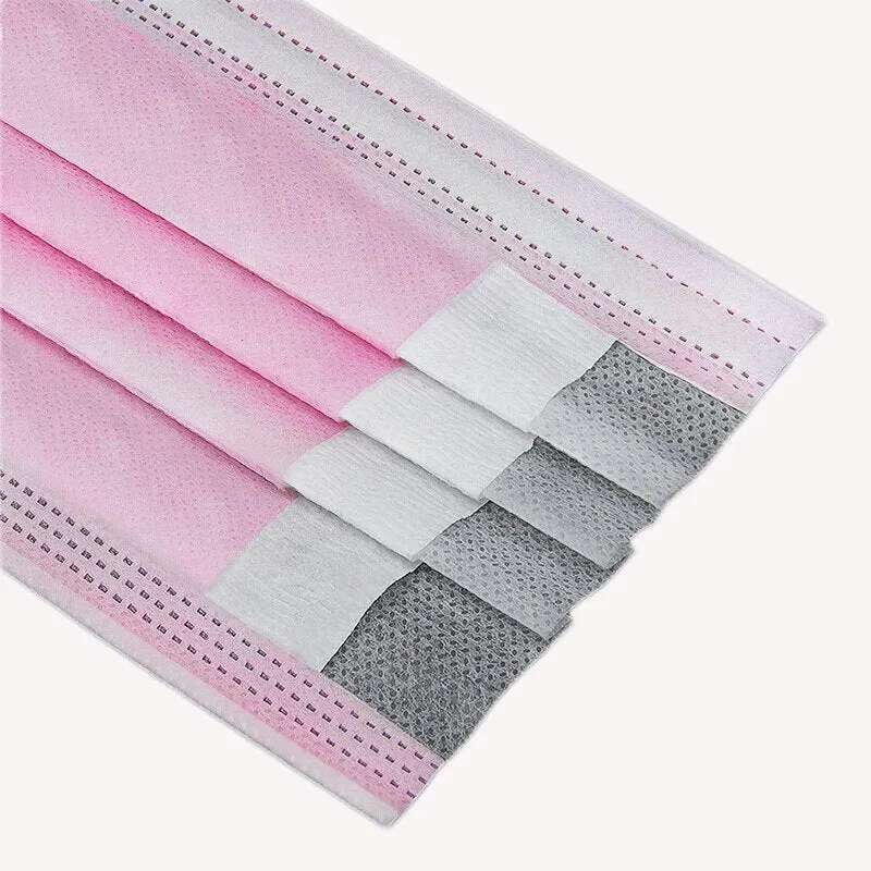 Protective face mask 3-play, PINK