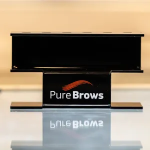 Pure Brows display holder stand for tweezers, black