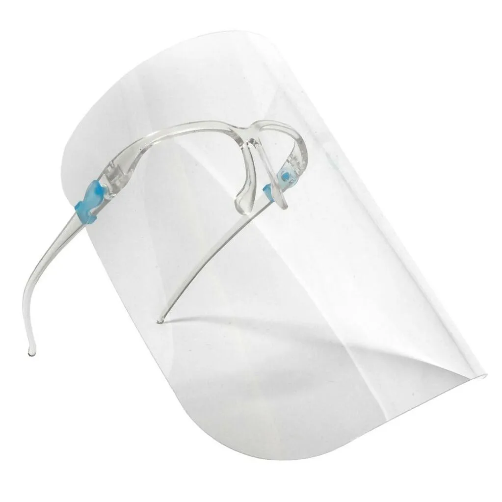 PVC Protective mask shield non-evaporating with glasses, CLEAR