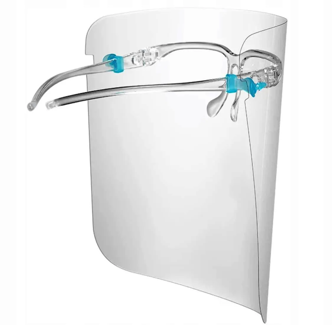 PVC Protective mask shield non-evaporating with glasses, CLEAR