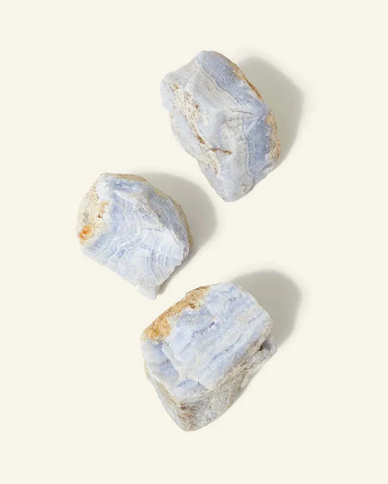 Raw Blue Lace Agate Large