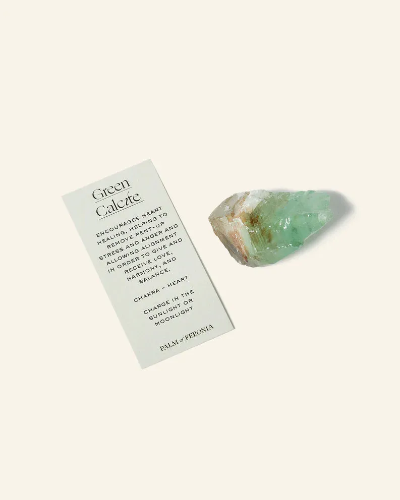 Raw Green Calcite