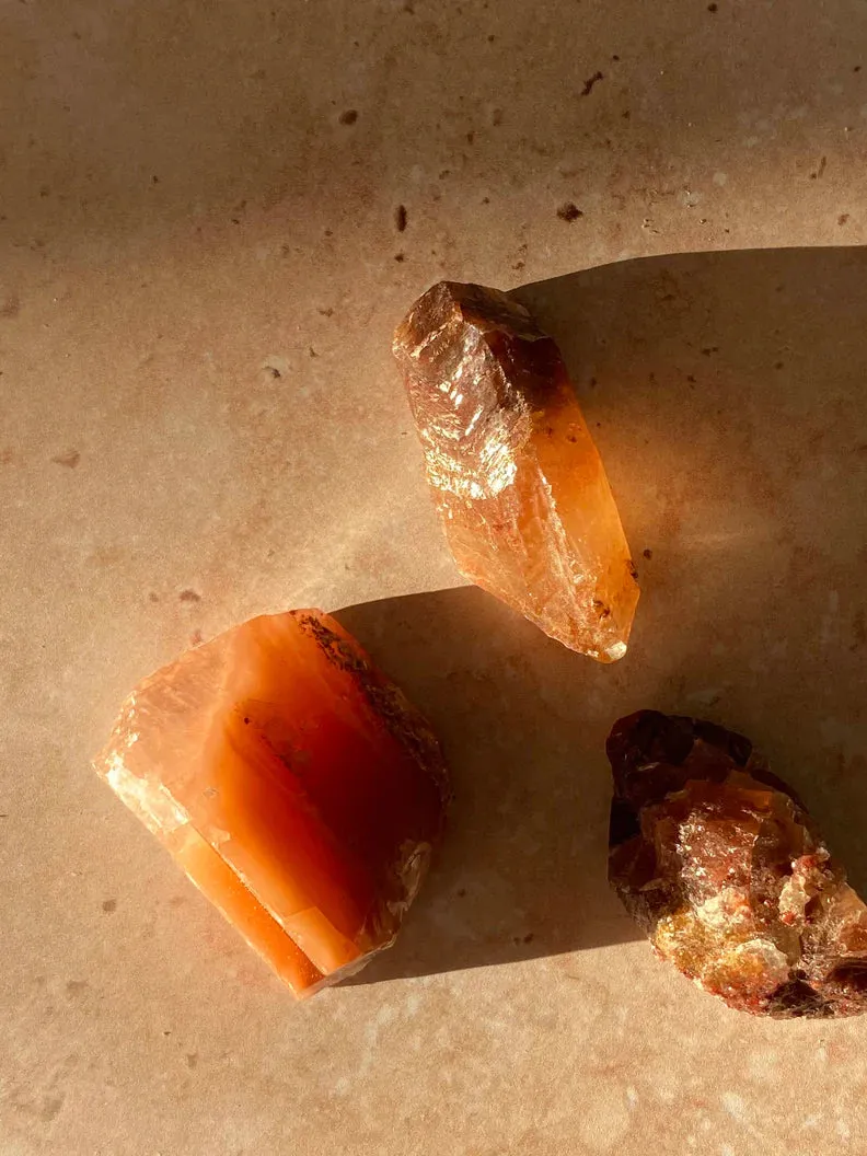 Raw Red Calcite