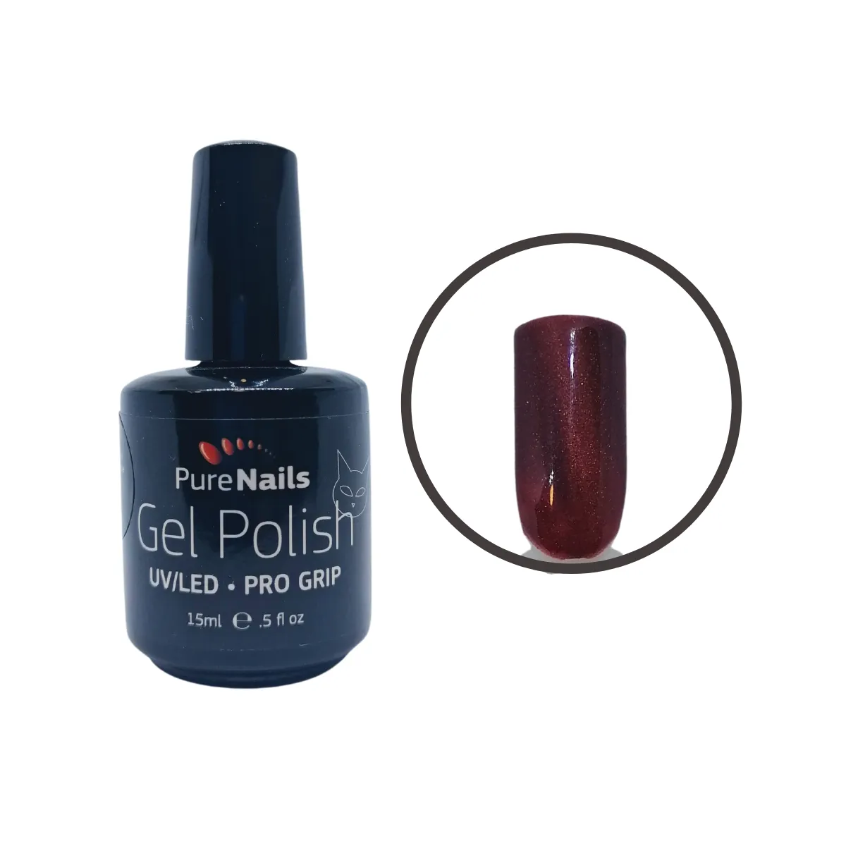 SALE! BIS Pure Nails gel polish CAT EYE, different colors, 15 ml