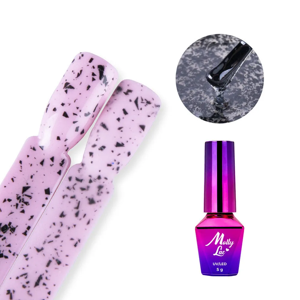 SALE! Molly Lac gel polish TOP Quail Eggshell, BLACK