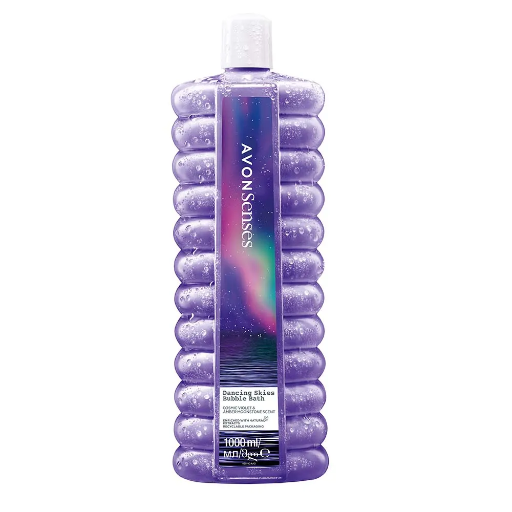 Senses Dancing Skies Bubble Bath: Cosmic Violet & Amber Moonstone - 1 Litre