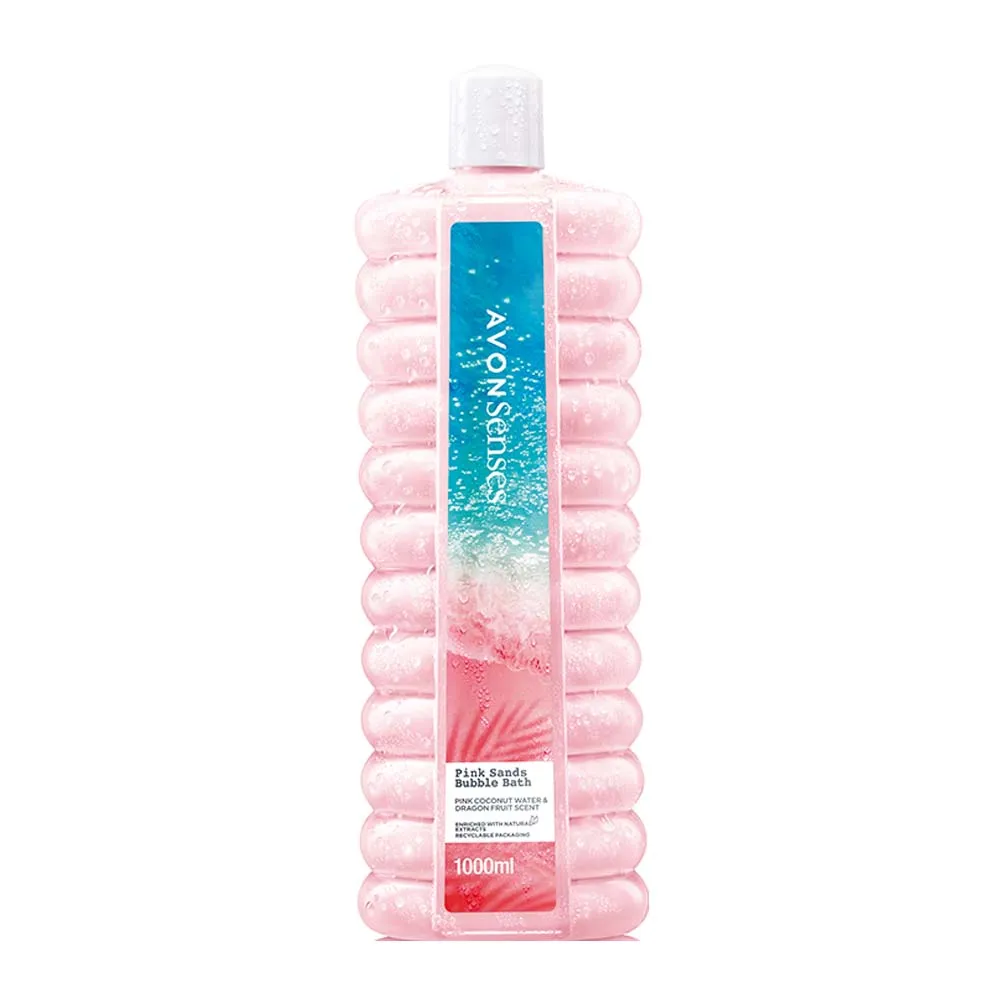 Senses Pink Sands Bubble Bath: Coconut Water & Dragon Fruit - 1 litre