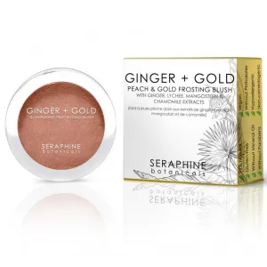 Seraphine Botanicals Ginger   Gold Illuminating Peach Frosting Blush - Vegan Cheek Color 0.11 oz