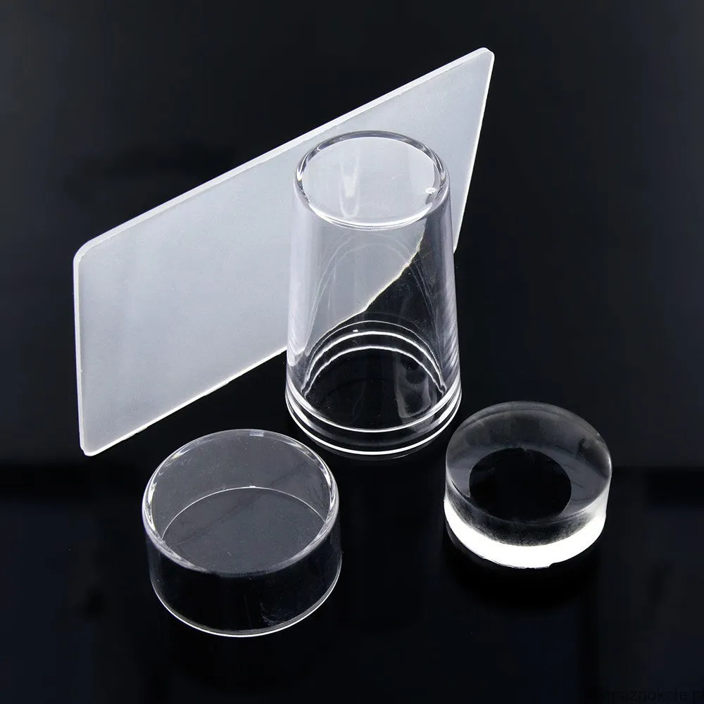 Silicone nail design stamper for Konad stamping, CLEAR large
