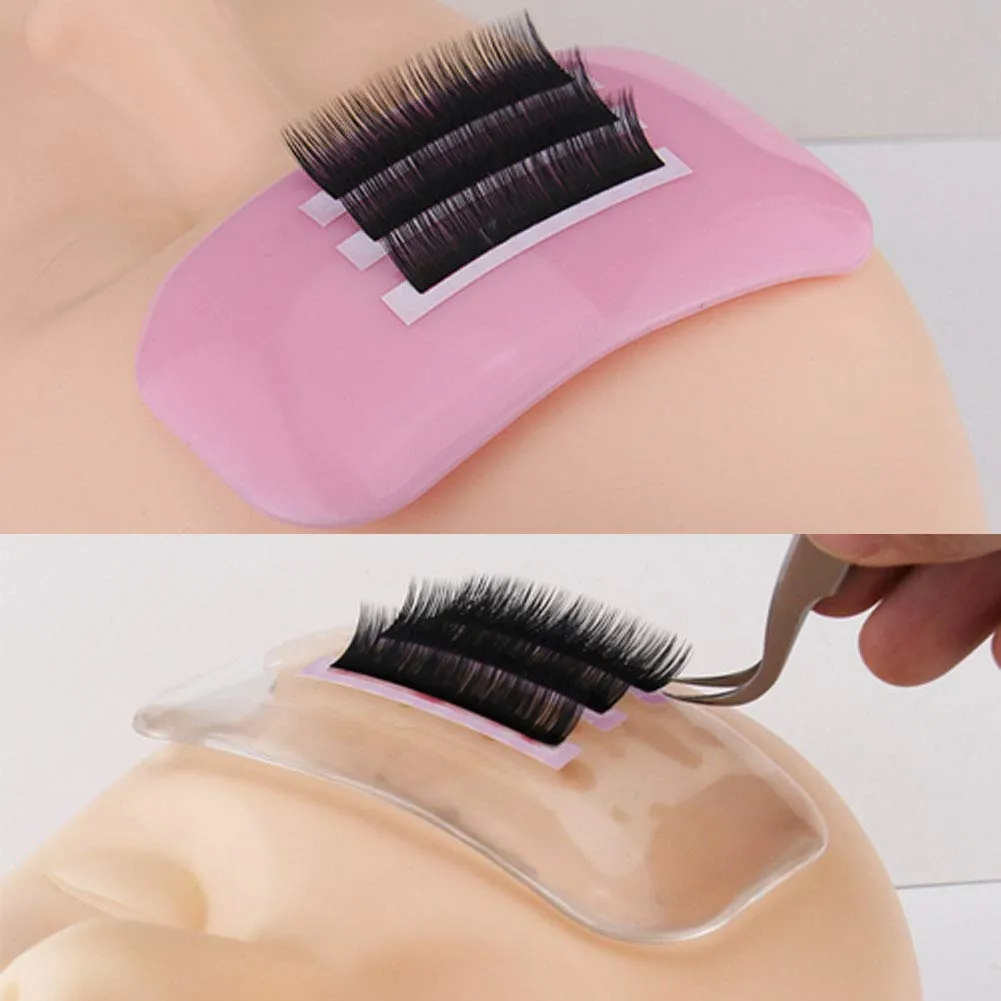Silicone pad for eyelash extensions, PINK or WHITE