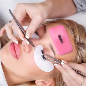 Silicone pad for eyelash extensions, PINK or WHITE