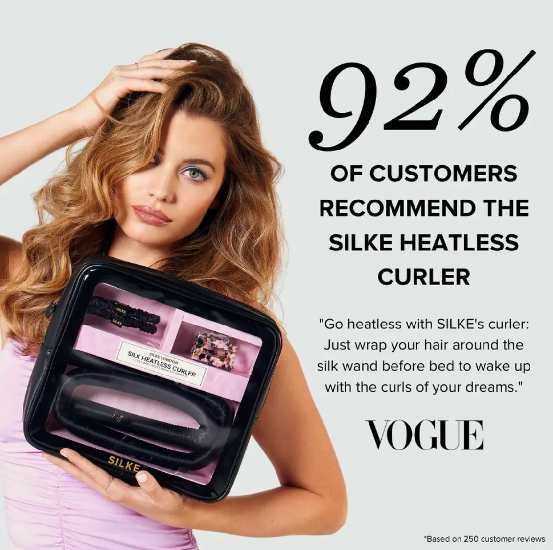 Silke London Heatless Curler Black