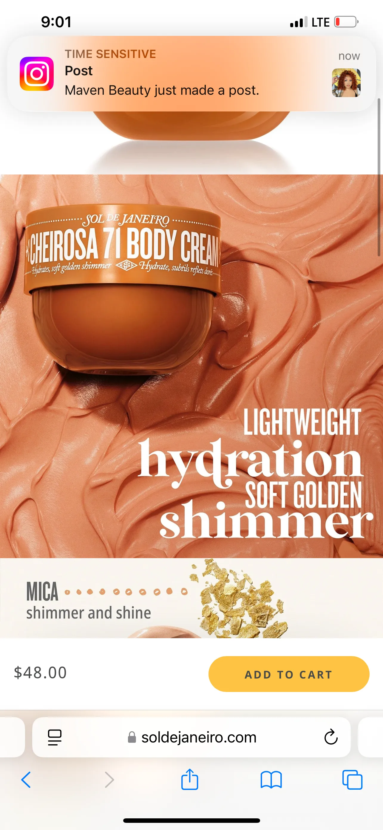 Sol De Janeiro Cheirosa 71 Body Cream | Limited Edition