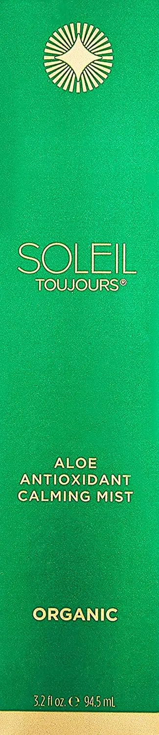 Soleil Toujours Aloe Organic Antioxidant Calming Mist, 3.2 Fl Oz