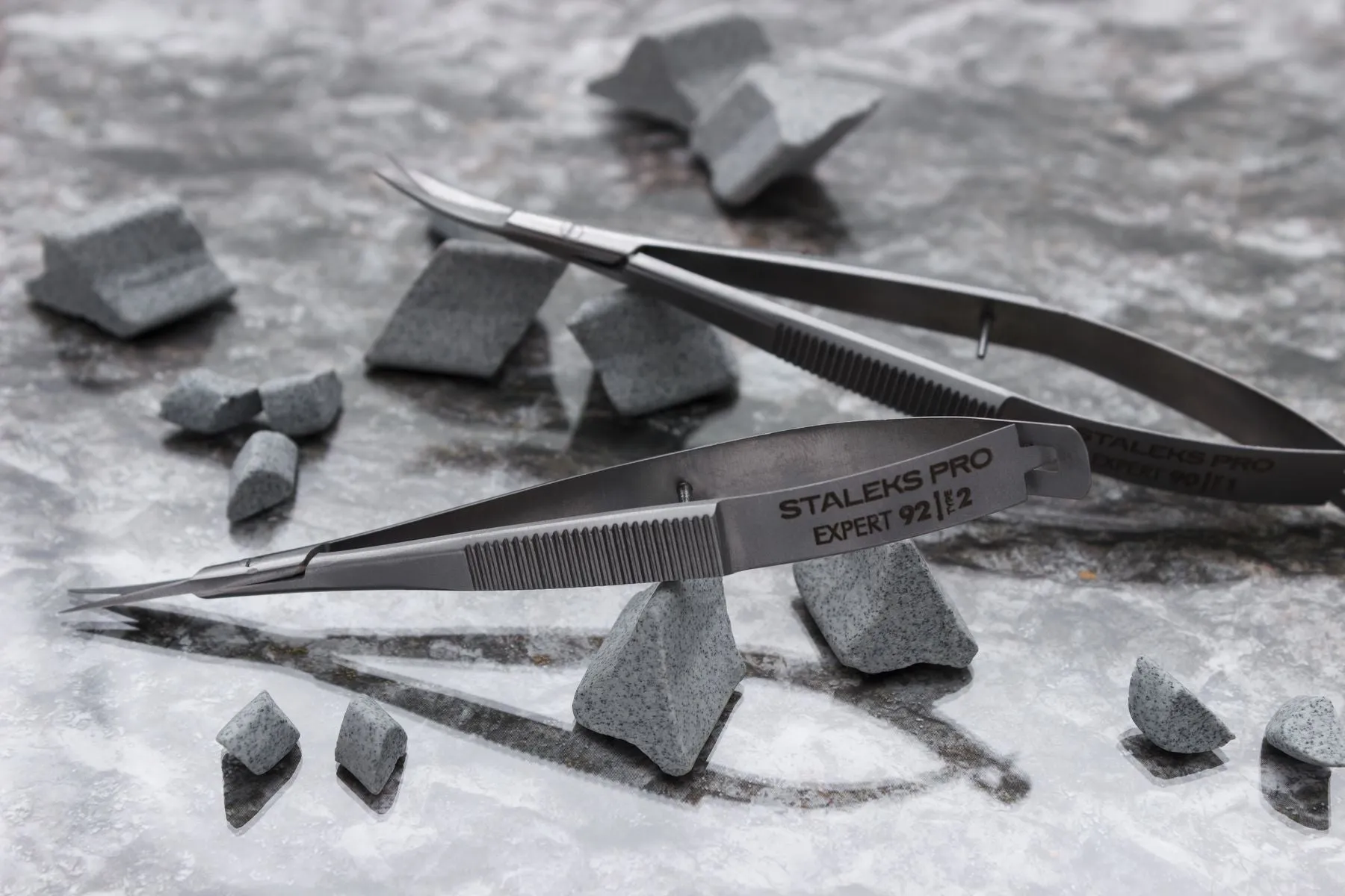 Staleks Expert micro scissors bended, type 1