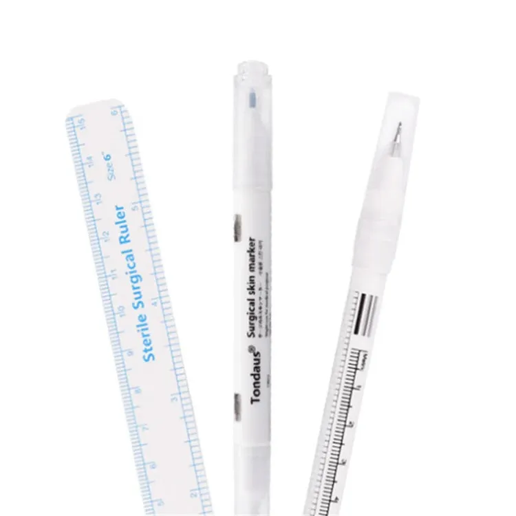Surgical Skin Marker   Ruler by TONDAUS double sided, blue