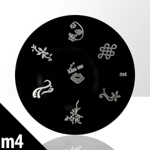 Template for Konad nail stamping art, m4