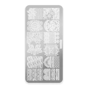 Template for Konad nail stamping art ZG-L007, 60 x 120 mm