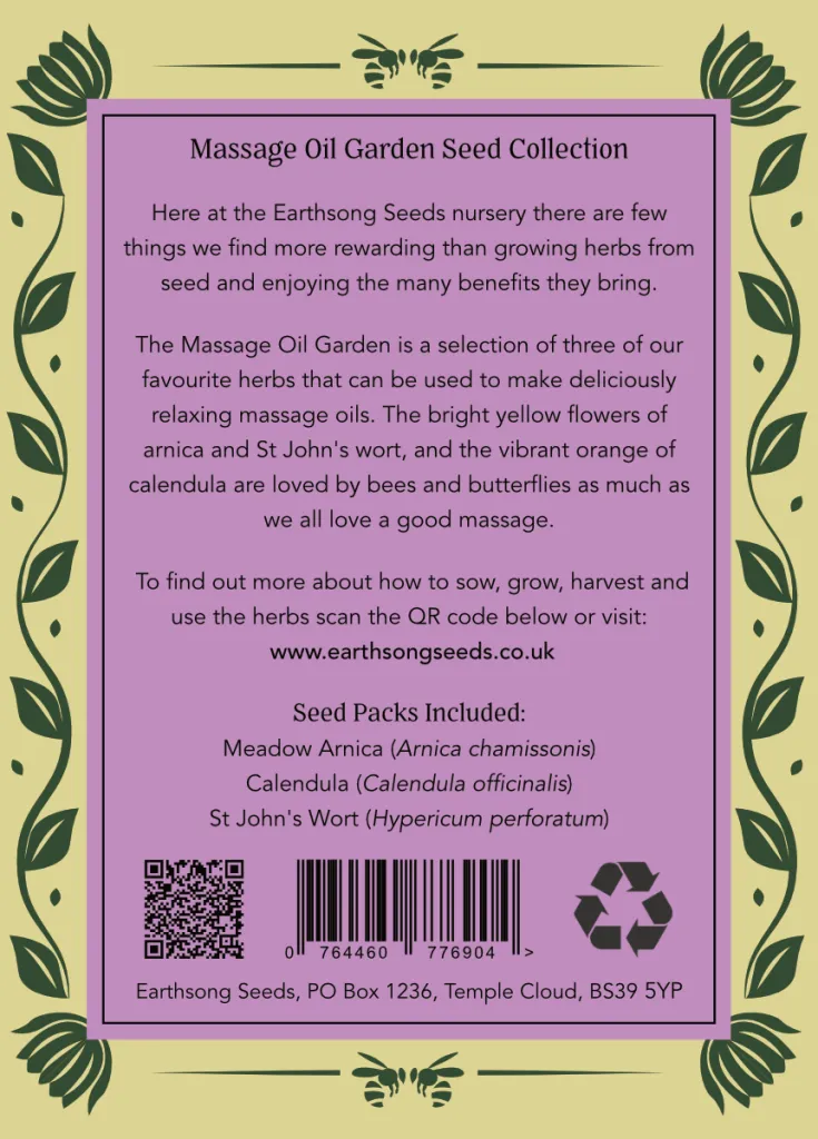 The Massage Oil Garden Seed Collection
