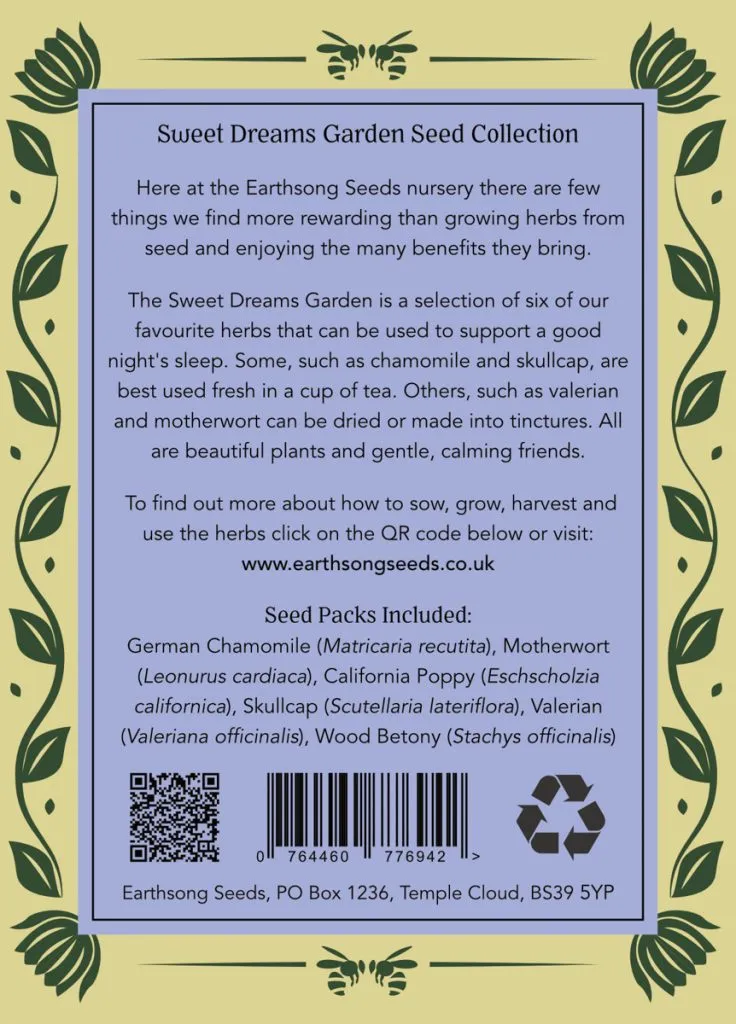 The Sweet Dreams Garden Seed Collection