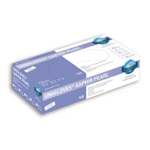 Unigloves nitrile gloves 100 pcs XS, S, M or L, Saphire Pearl
