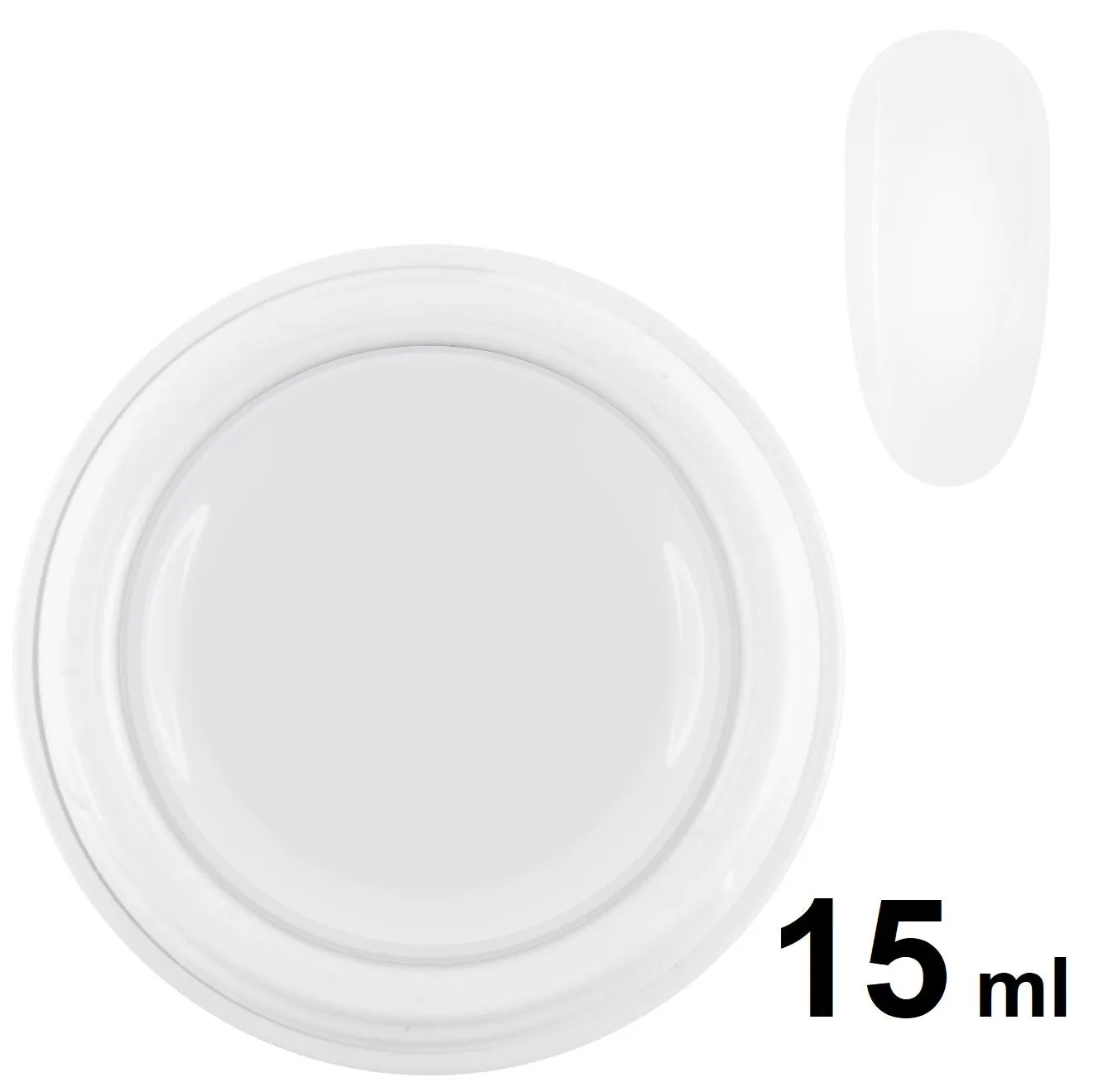 UV/LED builder gel WHITE, salon size 15ml