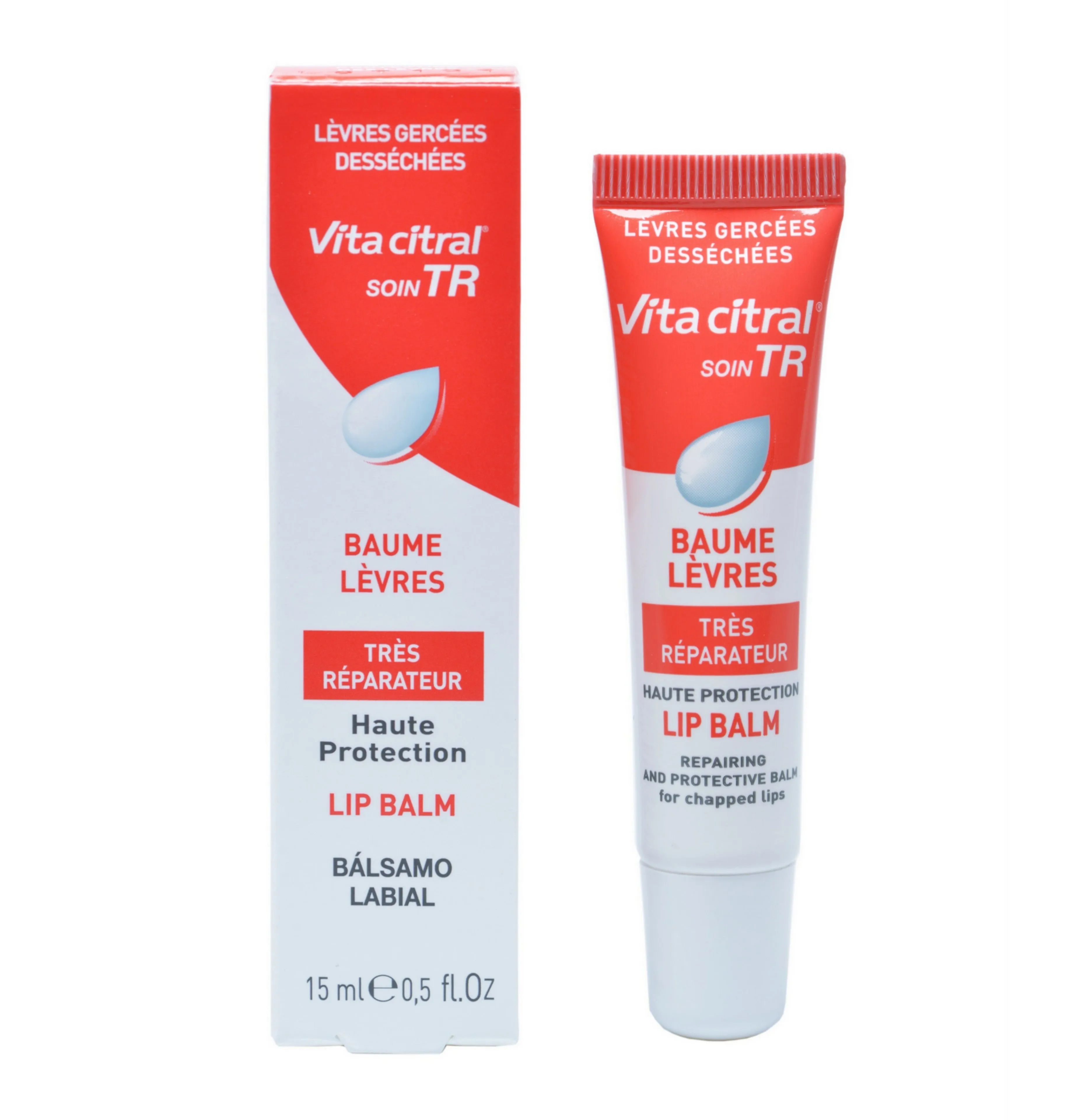 Vita Citral Soin TR Lip Balm 15 ml - Repairing and Protective Lip Balm for Chapped Lips - Paraben Free