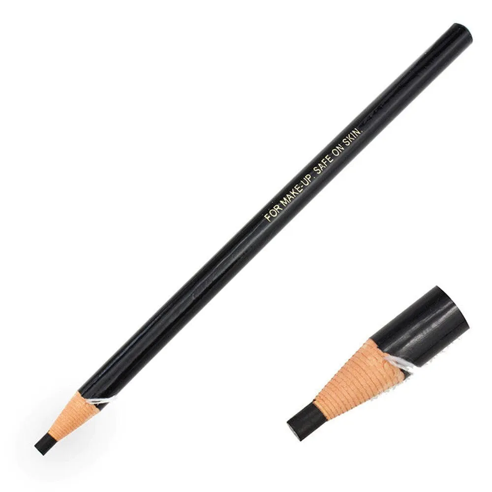 Waterproof eyebrow makeup peel off pencils self sharpening, 5 different tones