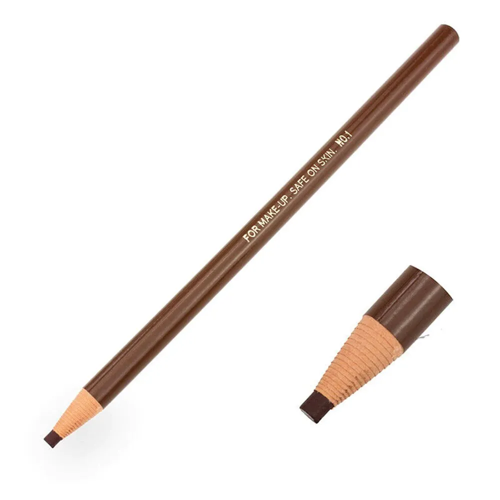 Waterproof eyebrow makeup peel off pencils self sharpening, 5 different tones