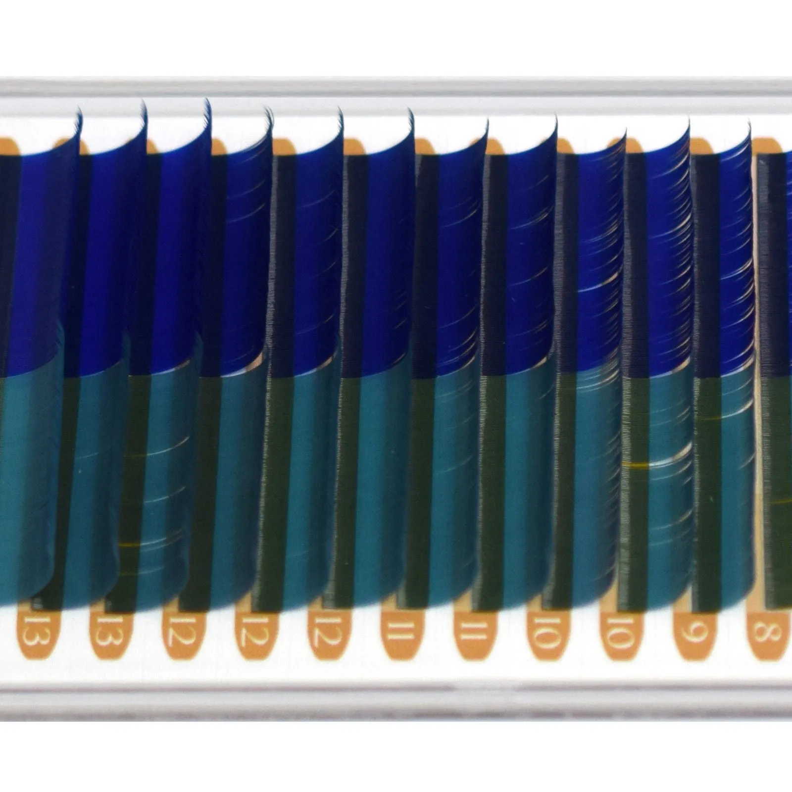 WonderLash® Color eyelash extension mink MIX, Royal Blue   Turquoise
